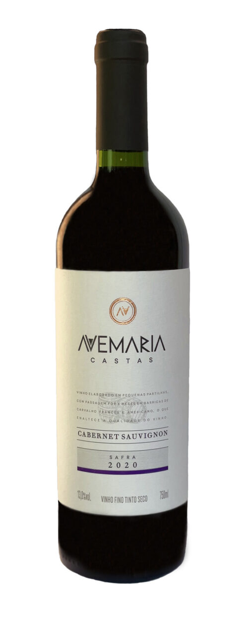 Vinho avemaria, cabernet sauvignon, garrafa de 750ml rotulo branco
